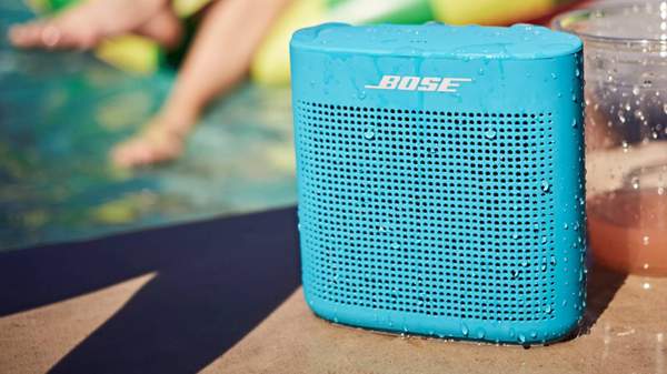 Bose speakers by the pool