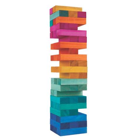 colourful jenga set from sunnylife