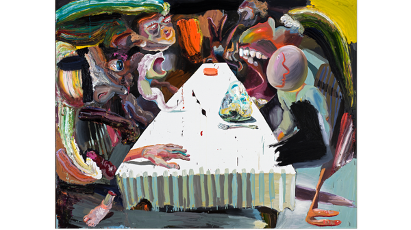 Ben Quilty painting 'The Last Supper' 2016