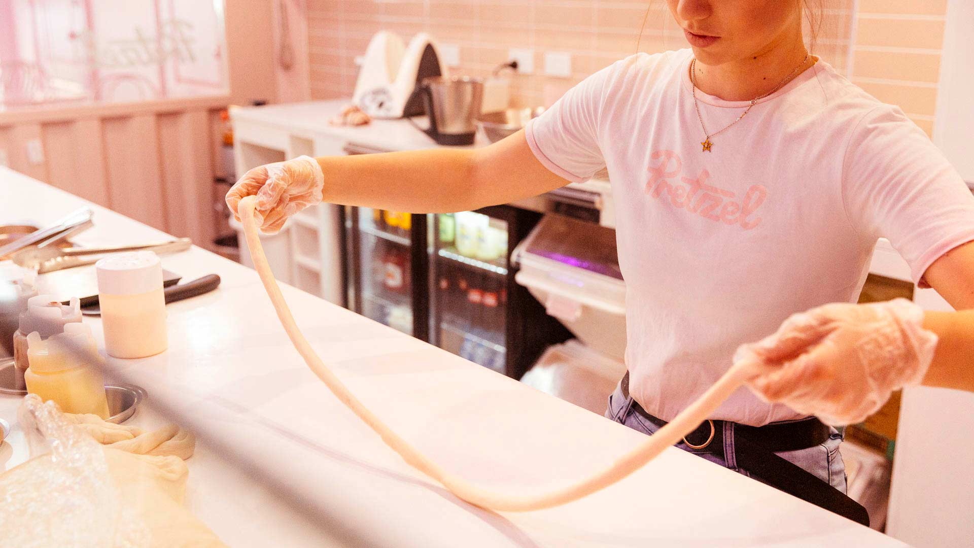 An All-Pink Pretzel Shop Has Opened Its Colourful Doors in South Yarra