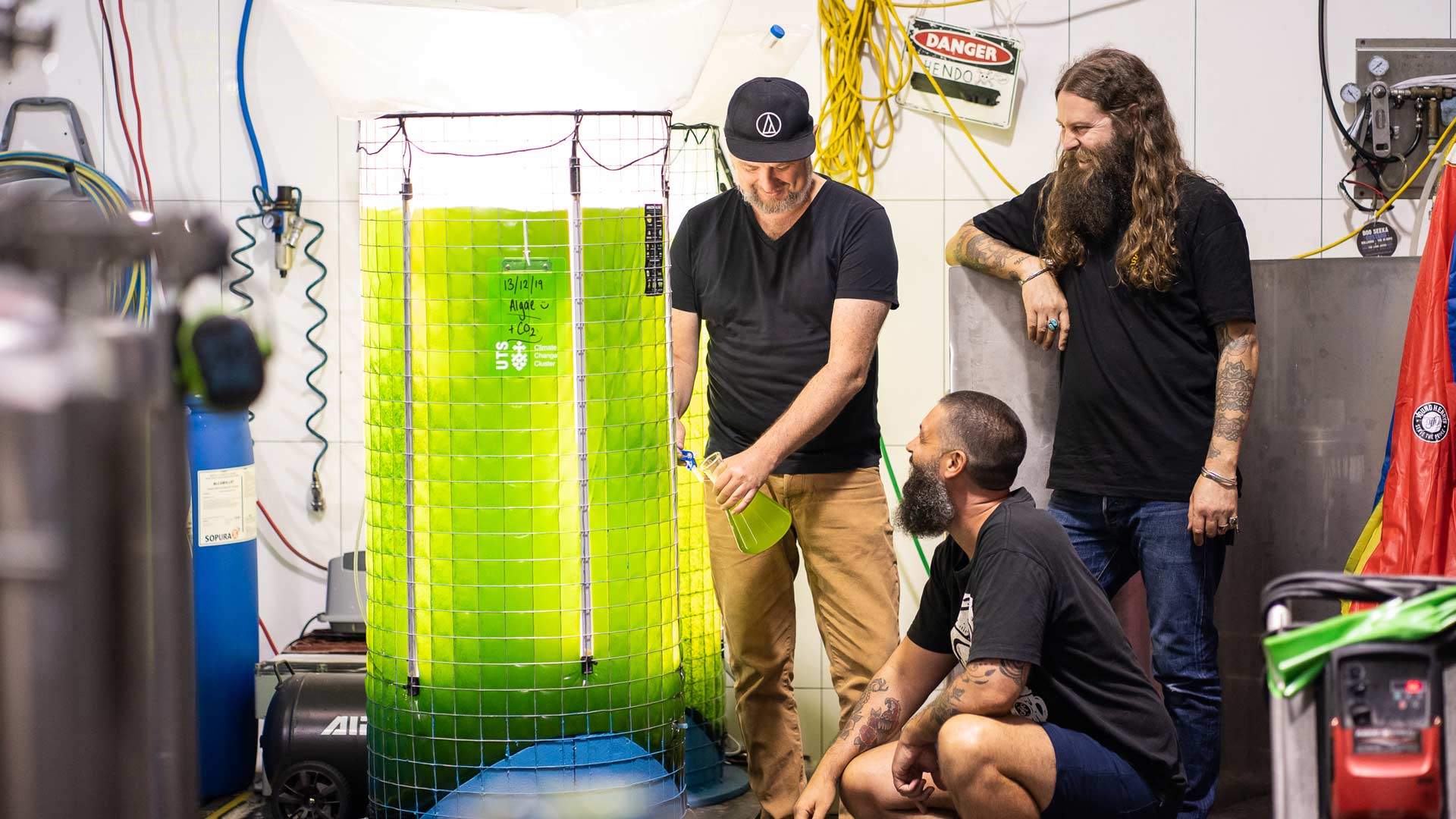 Newtown Brewery Young Henrys Is Using a Glowing Vat of Algae to Help Combat Climate Change