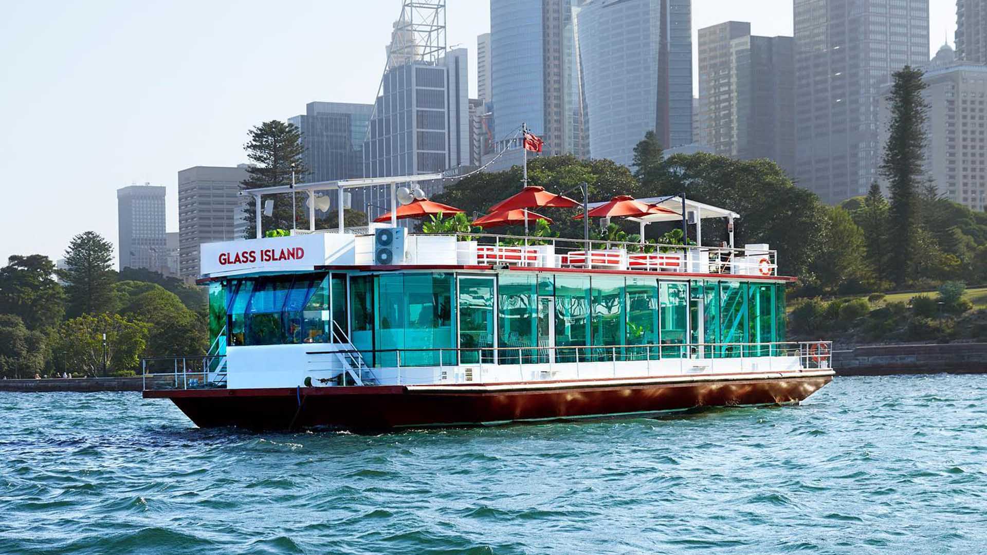 Glass Island Is Australia's Gleaming New Three-Level Floating Venue