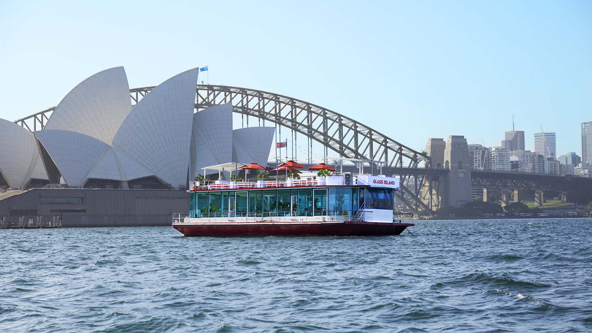 Glass Island Is Australia's Gleaming New Three-Level Floating Venue