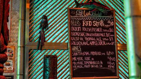 The Luwow Has Opened a Tiki Bar in the CBD with Leopard Print, Flaming Cocktails and Tacos