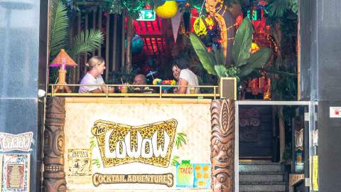 The Luwow Has Opened a Tiki Bar in the CBD with Leopard Print, Flaming Cocktails and Tacos