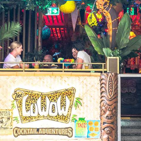 The Luwow Has Opened a Tiki Bar in the CBD with Leopard Print, Flaming Cocktails and Tacos