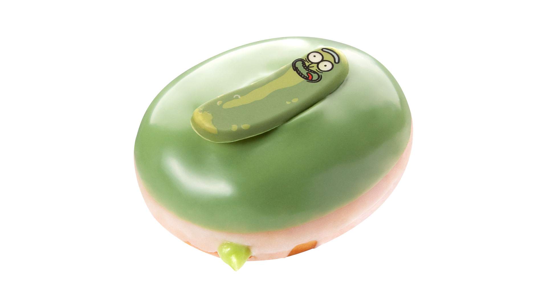 Krispy Kreme Has Just Dropped a Limited-Edition 'Rick and Morty'-Themed Pickle Rick Doughnut