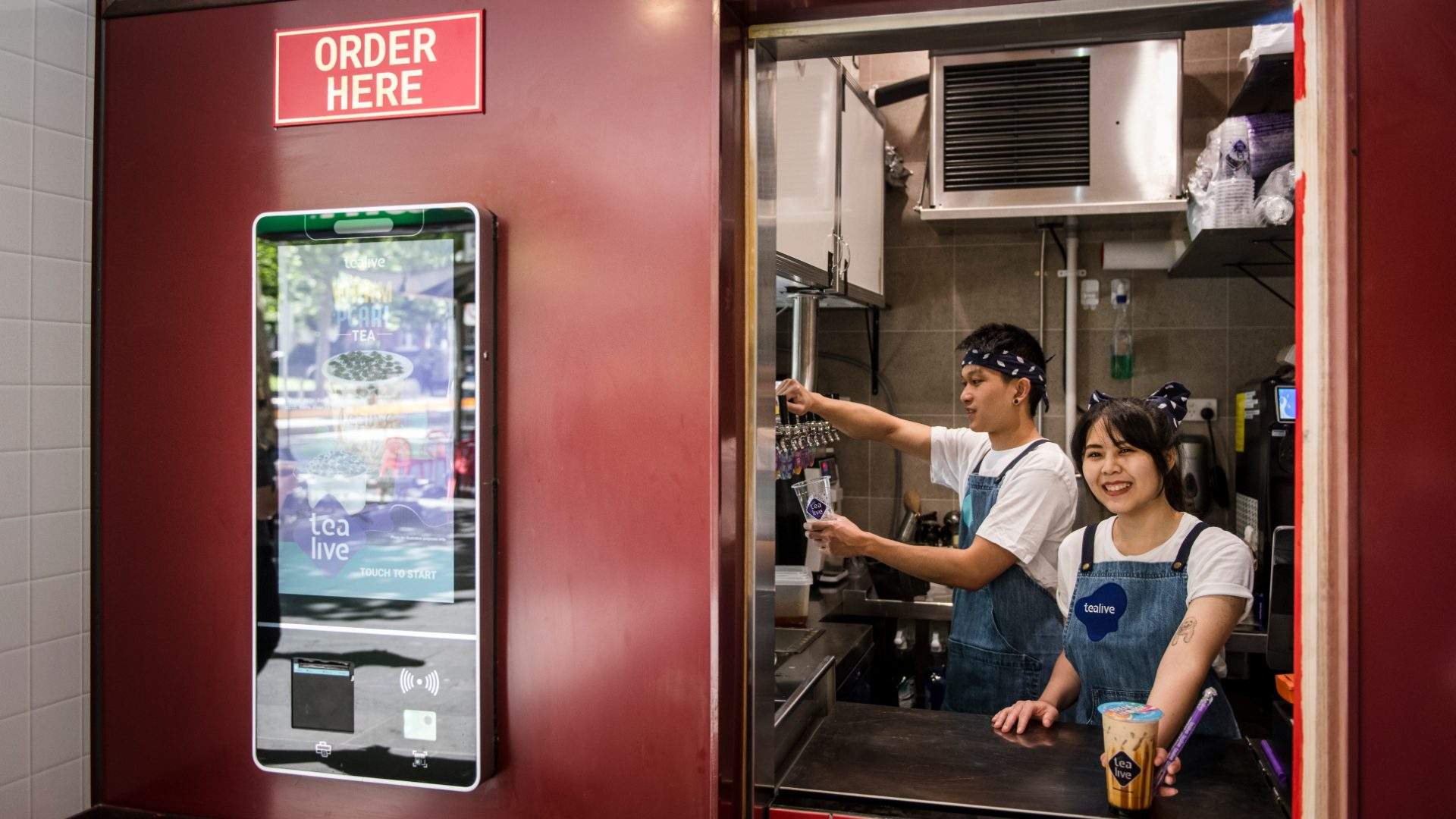 A Tiny New Bubble Tea Shop Has Opened Inside an Old ATM on Swanston Street