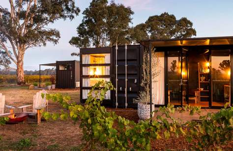 Two Shipping Container Hotels Are Popping Up on Victorian Wineries This Autumn