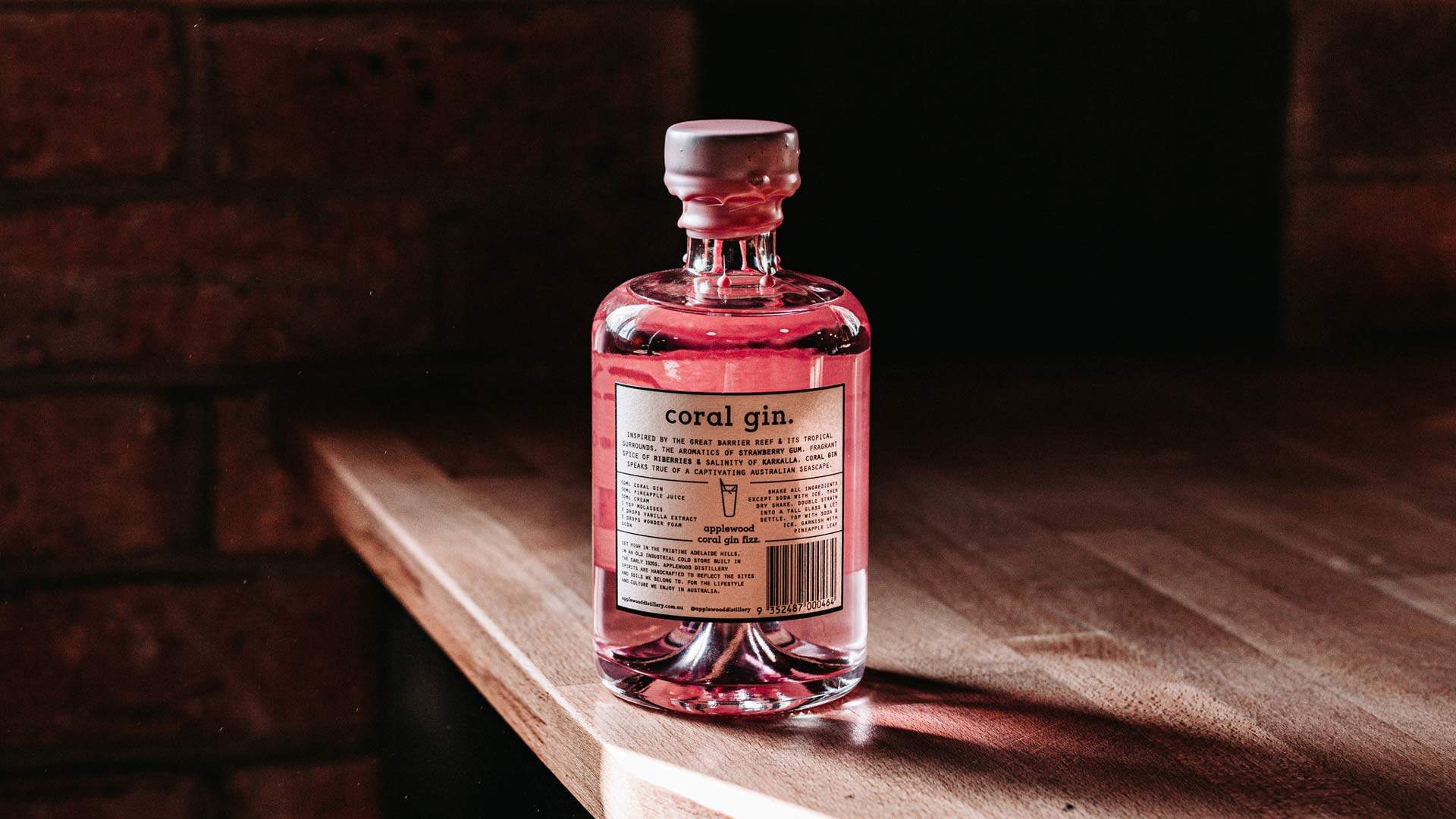 Applewood Distillery Has Just Released a New Coral Pink Gin Made with Native Australian Botanicals