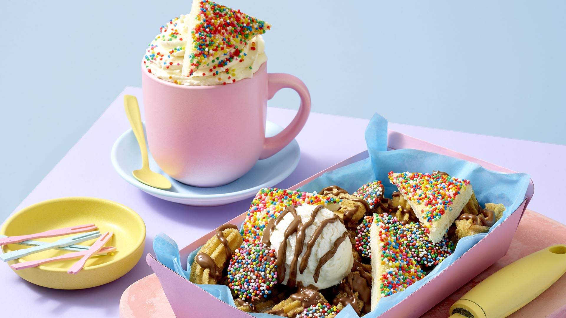 San Churro Is Serving Up Retro Dessert Snack Packs with Fairy Bread, Nerds and Chocolate Crackles