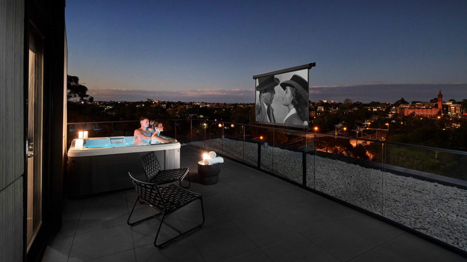 Element Richmond Hotel Is Now Offering Rooms With Outdoor Hot Tub And Movie Sessions Concrete 3454