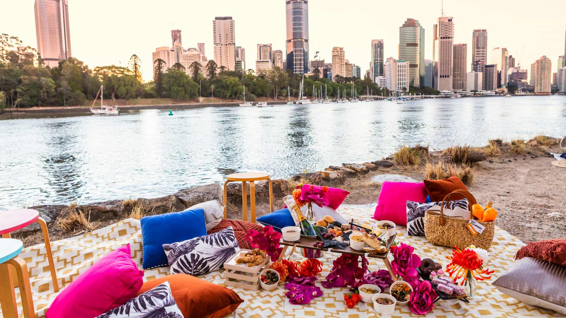 W Brisbane's Luxe Picnic Hampers Concrete Playground
