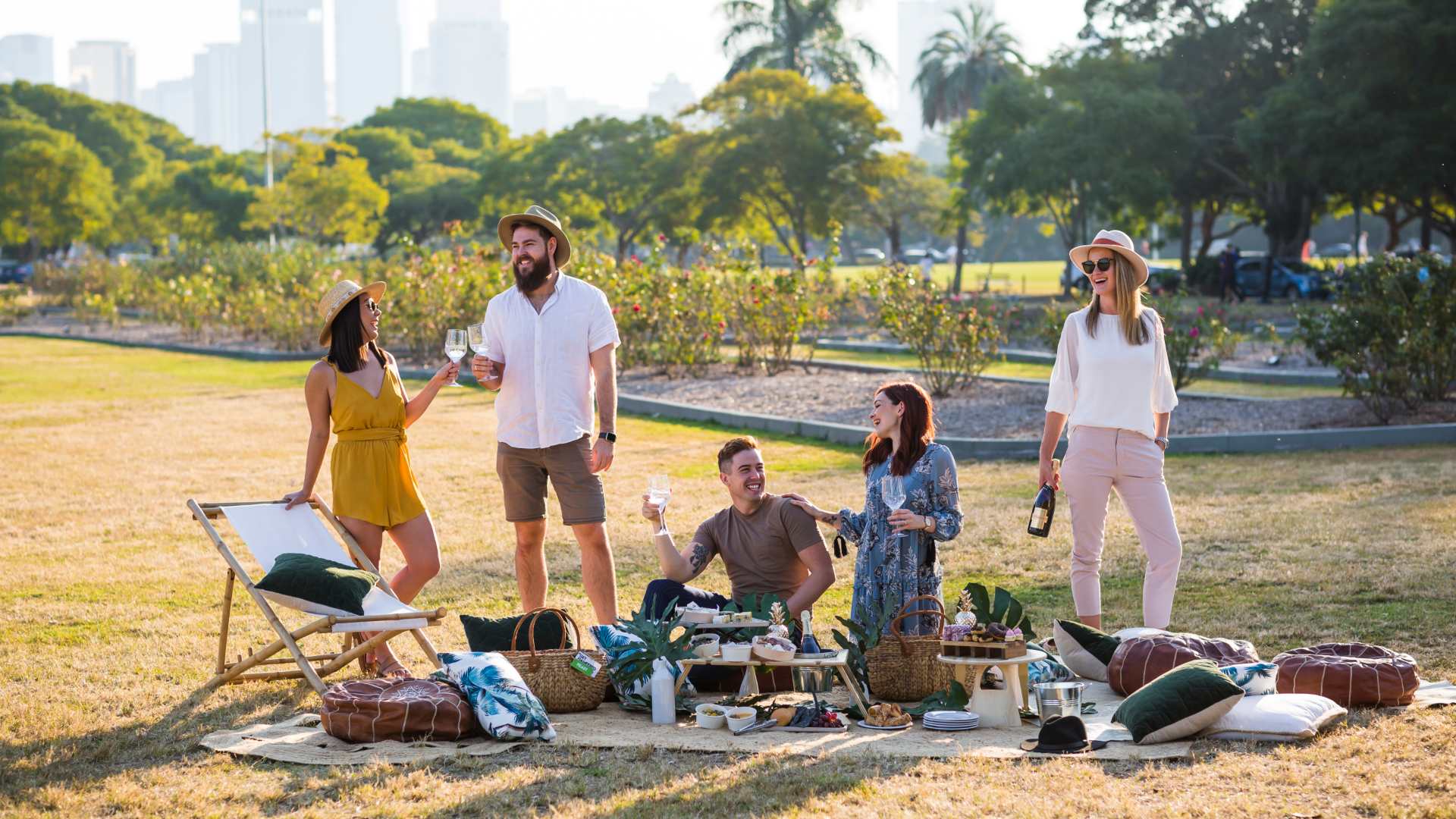 W Brisbane's Luxe Picnic Hampers Concrete Playground