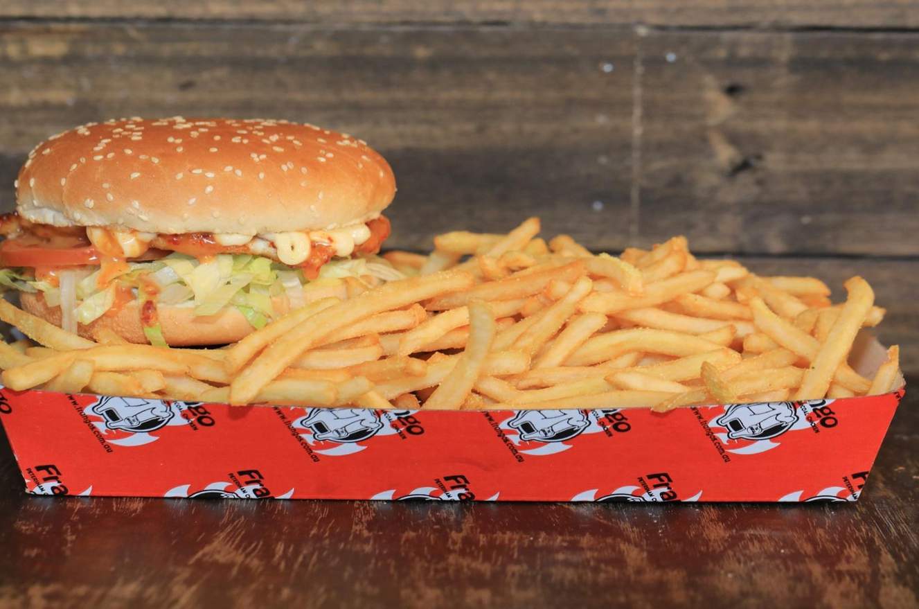 Frango Burger Rios Frango Drive-Thru Grand Opening Weekend - Concrete Playground