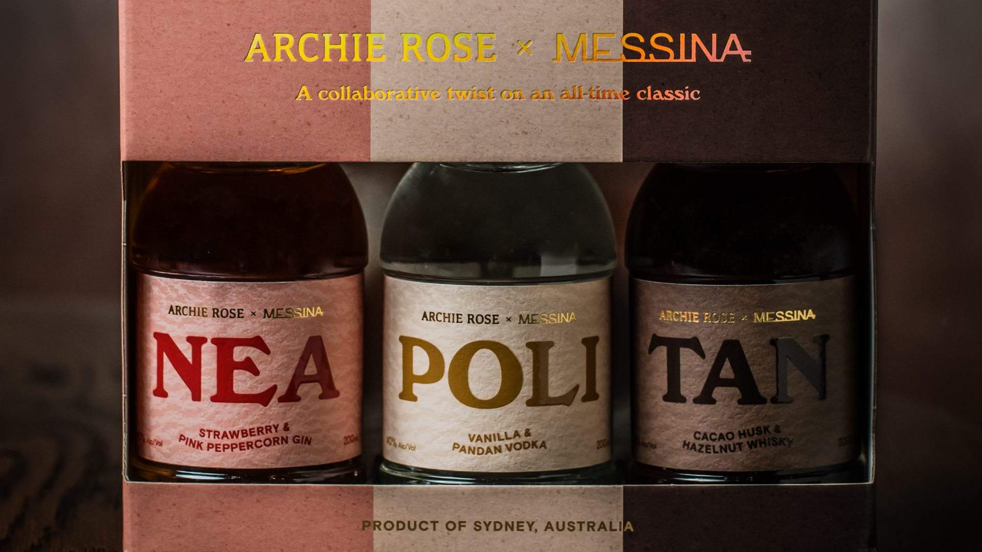 This New Archie Rose and Messina Collaboration Is a Boozy Riff on Classic Neapolitan Ice Cream