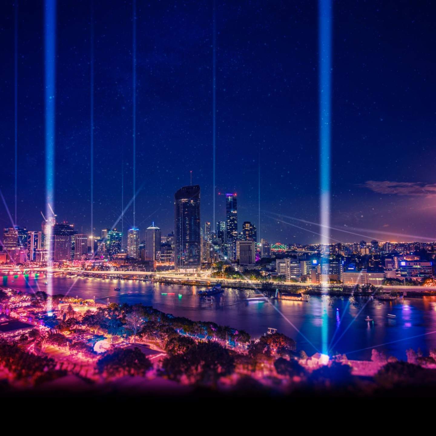 Sunsuper Night Sky Brisbane