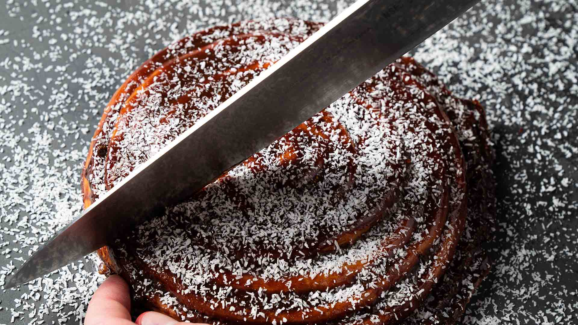 Gelato Messina's Latest Indulgent Bake-at-Home Dessert Is a Super-Sticky Lamington Scroll Hybrid