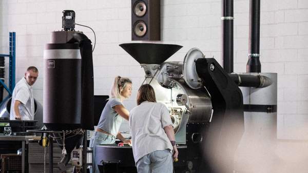 Coffee roasters at proud Mary in Collingwood - Melbourne Cafe.