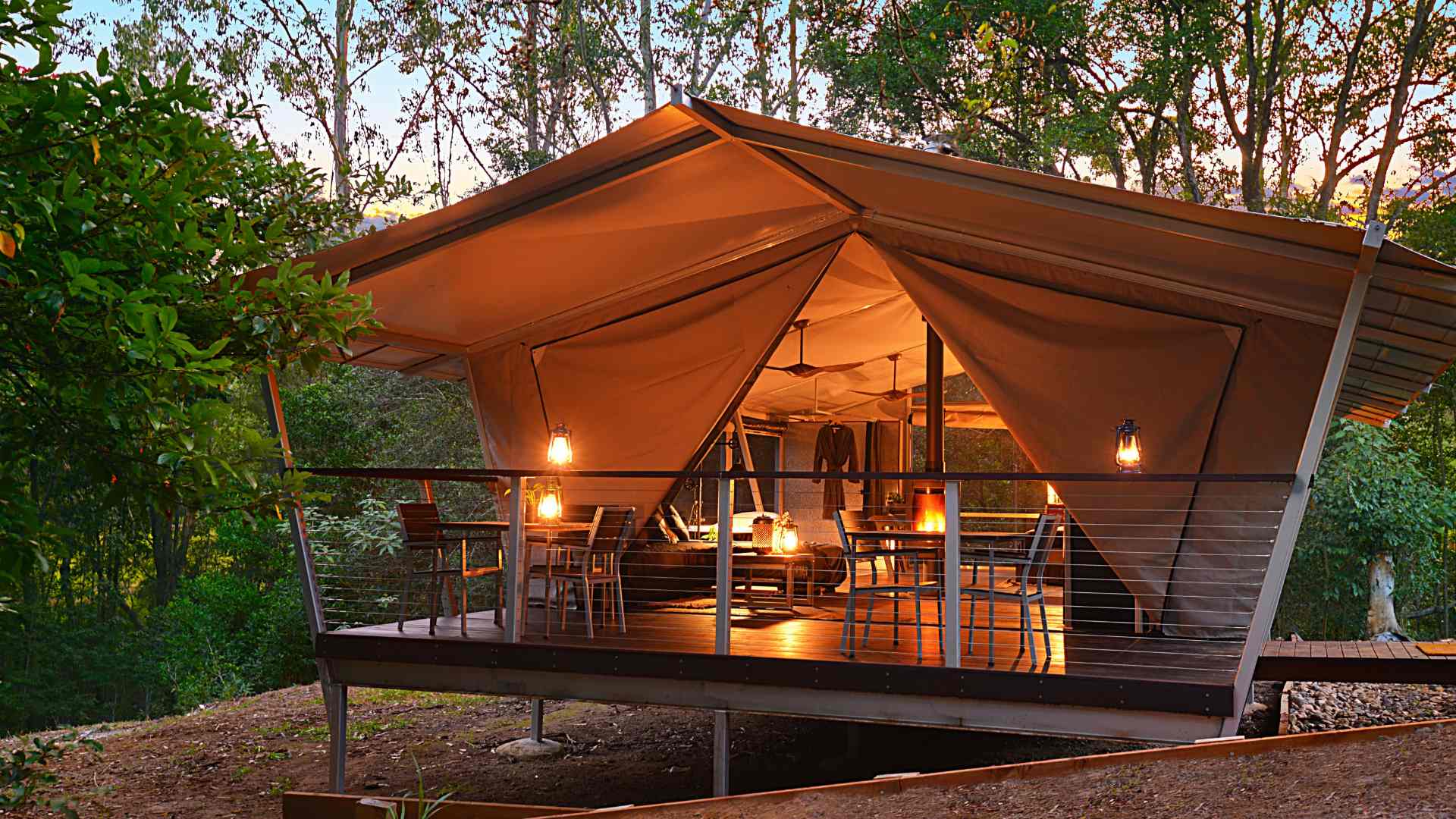 Starry Nights Airbnb Glamping tent in Sunshine Coast Hinterland