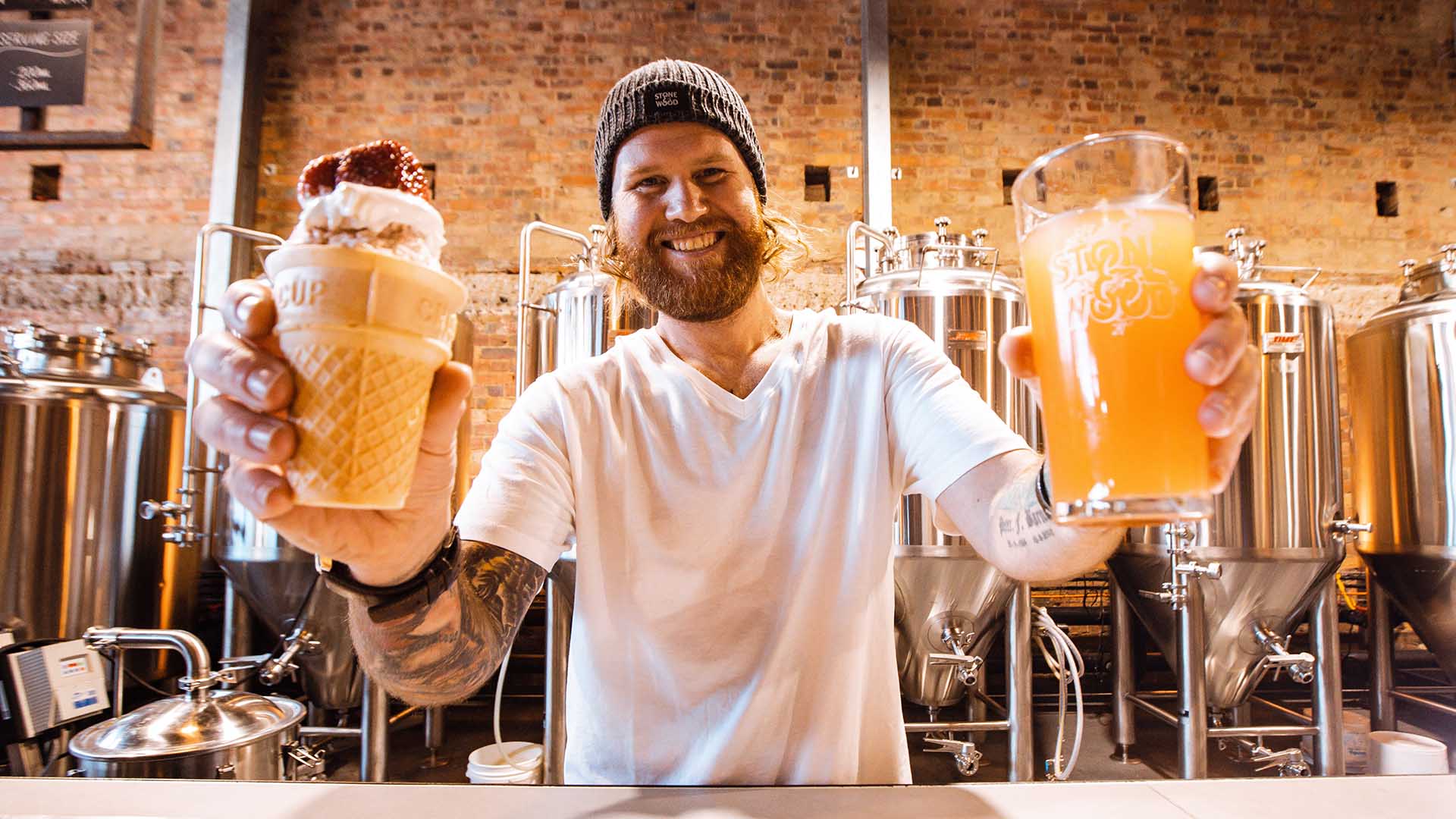 Stone and Wood Is Launching a Lockdown Drive-Thru with Ekka-Inspired Strawberry Sundae Beers