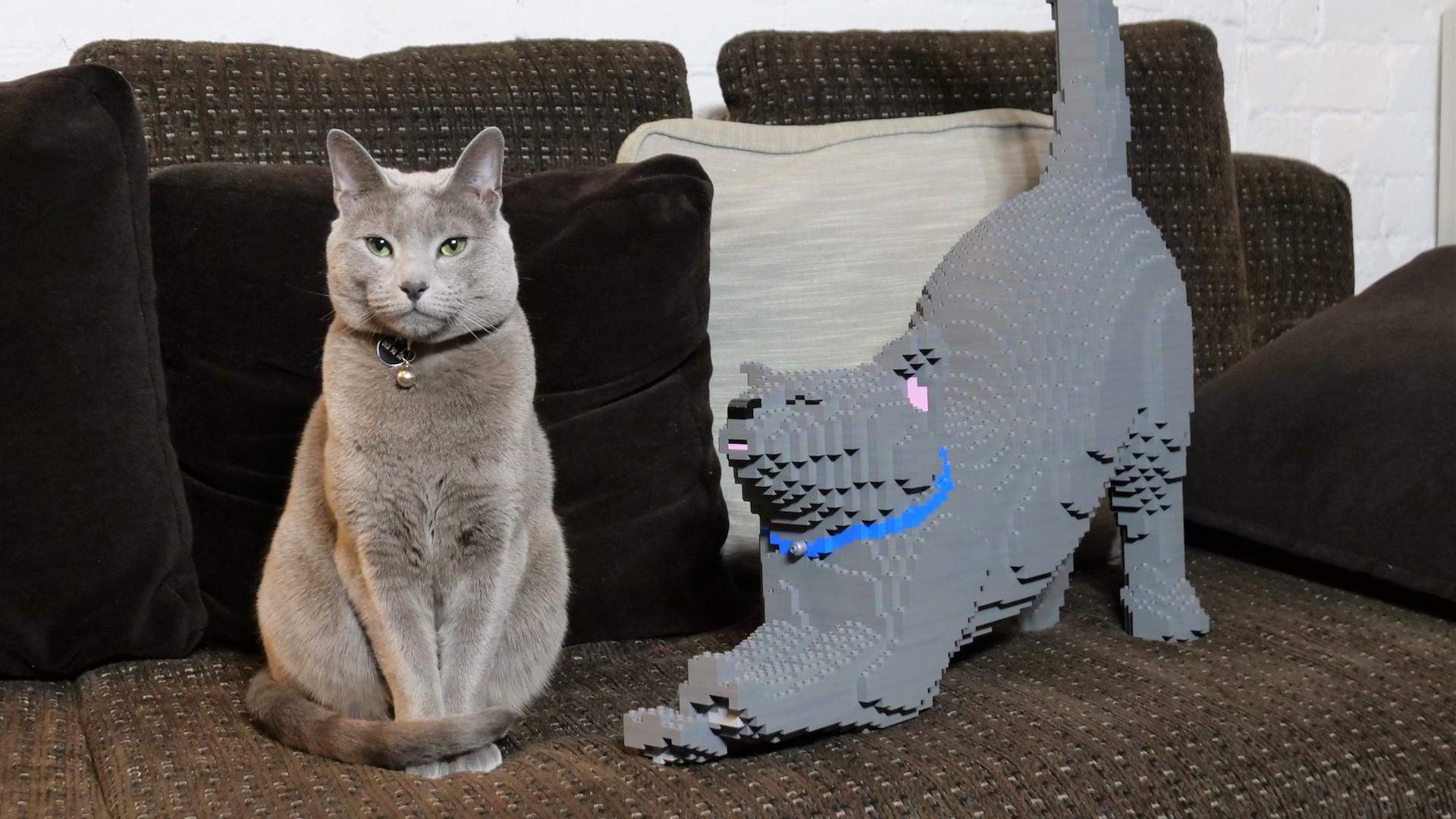 A Life-Size, Custom-Made Lego Version of Your Cat Is a Thing You Could Own