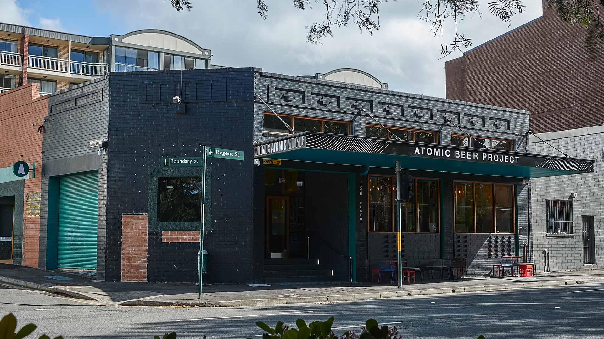 The exterior of Atomic Beer Project - one of the best breweries in Sydney.