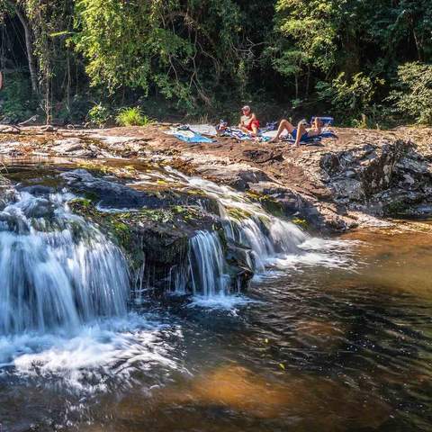 Gardners Falls Manely Queensland - one of the best Brisbane rivers for swimming in. 