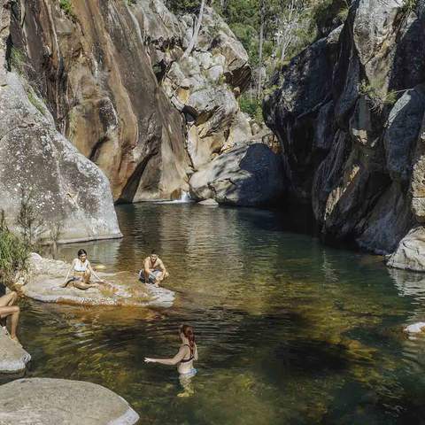 Lower Portals, Mount Barney Lodge - one of the best Brisbane rivers for swimming in.