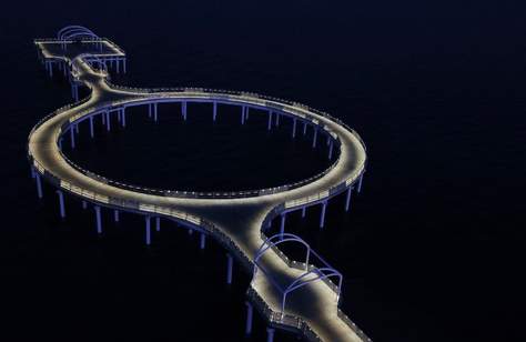 The South Australian City of Whyalla Is Now Home to a Spectacular New LED-Lit Circular Jetty