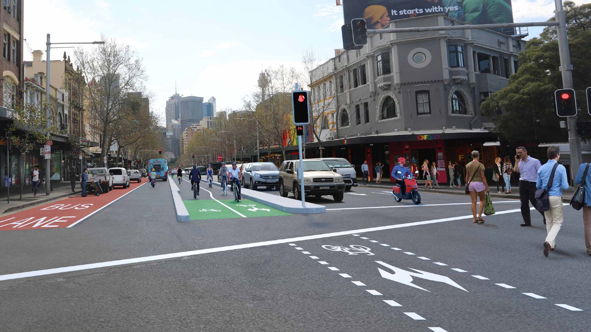 Oxford Street Is Getting a New Cycleway to Make Your Morning Ride to Work Easier