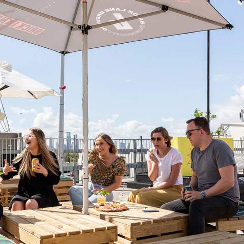 An Openair Beer Garden Has Landed on the Rooftop of The Prince Hotel's Car Park