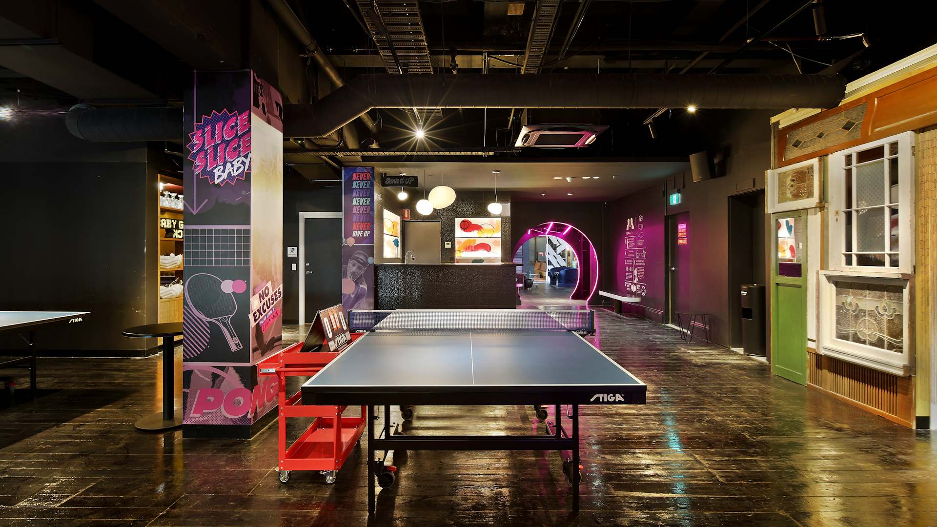 GlowintheDark Tennis Concrete Playground