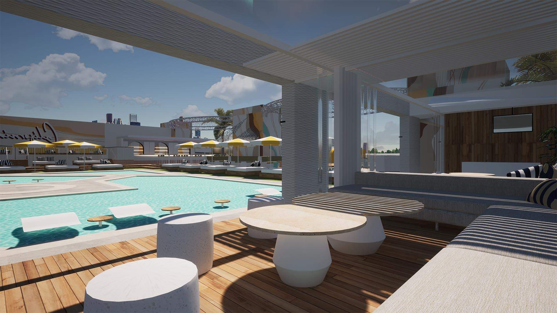 Cali Beach Club's Cabana-Filled Oceanside Precinct Will Open on a Gold Coast Rooftop in August