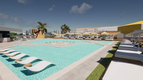 Cali Beach Club Is the Gold Coast's Soon-to-Open Cabana-Filled Oceanside Precinct on a Rooftop