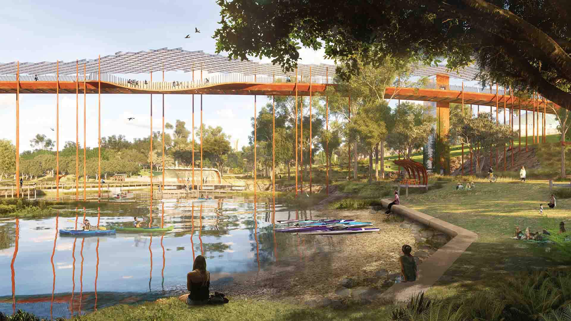 Brisbane Is Set to Score a 64-Hectare Inner-City Public Park with a Huge Lake and a Tree House Lookout