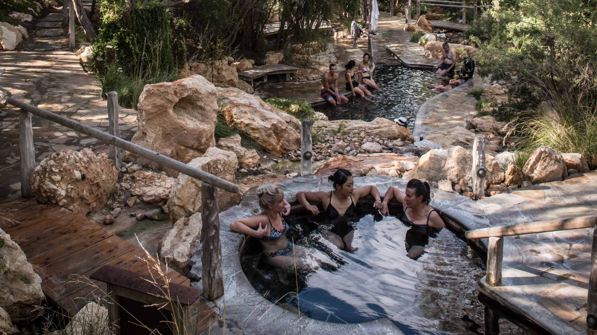 Peninsula Hot Springs - open Christmas day in Melbourne.