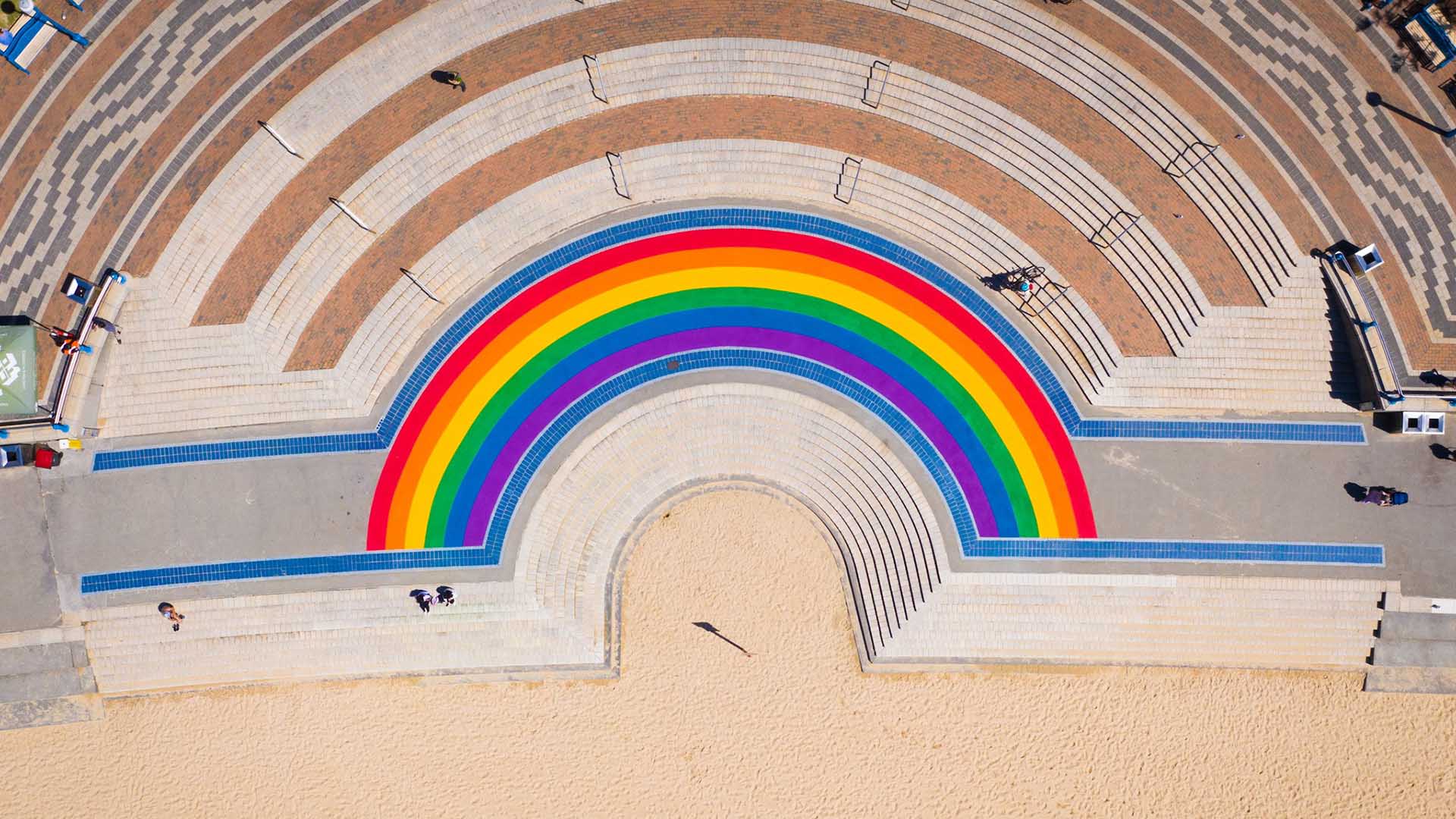 Coogee Has Welcomed a New Beachside Rainbow Walkway to Celebrate Mardi Gras