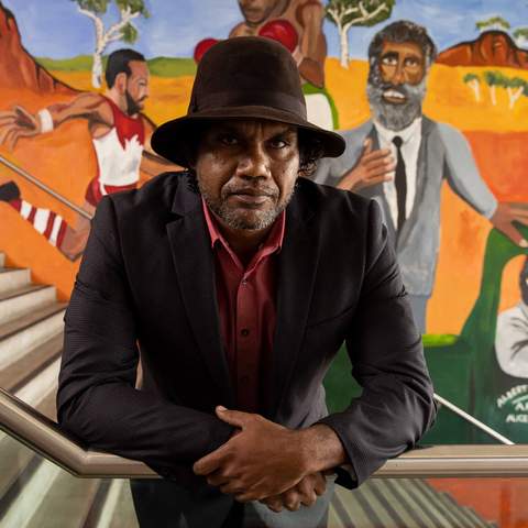 A New Mural By Archibald Prize Winner Vincent Namatjira Has Been Unveiled in Circular Quay