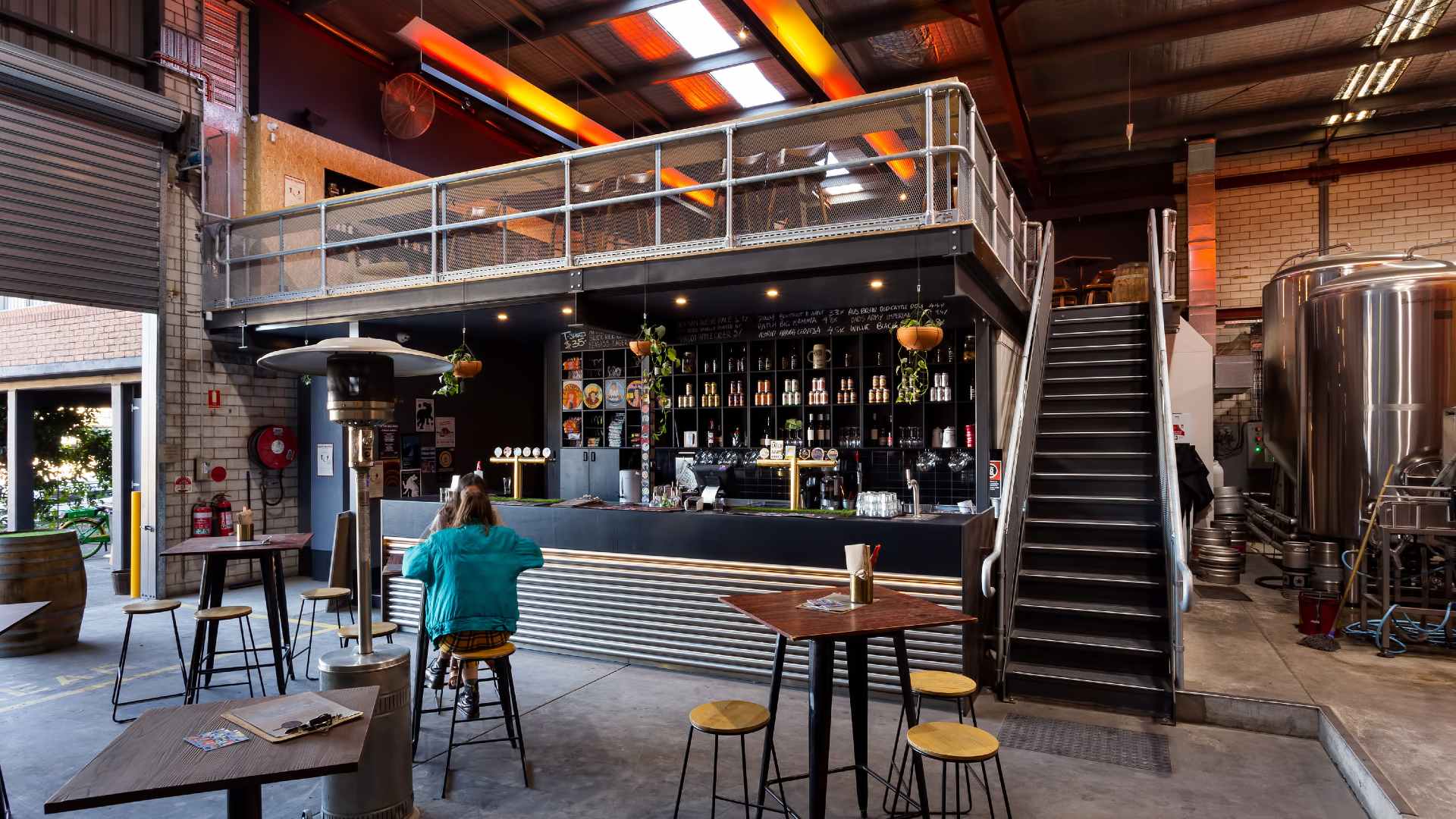 the main bar at Yulli's Brews - one of the best Sydney brewery bars