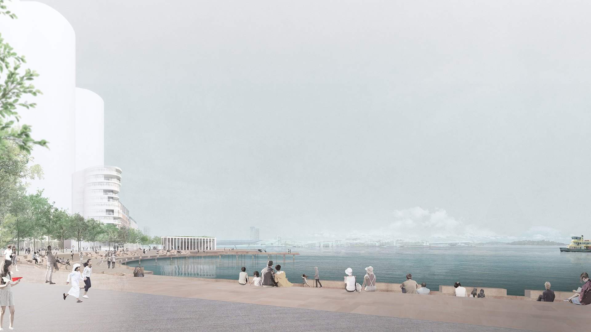 A Pavilion Made From Recycled Sydney Oyster Shells Is Being Built on the Barangaroo Foreshore