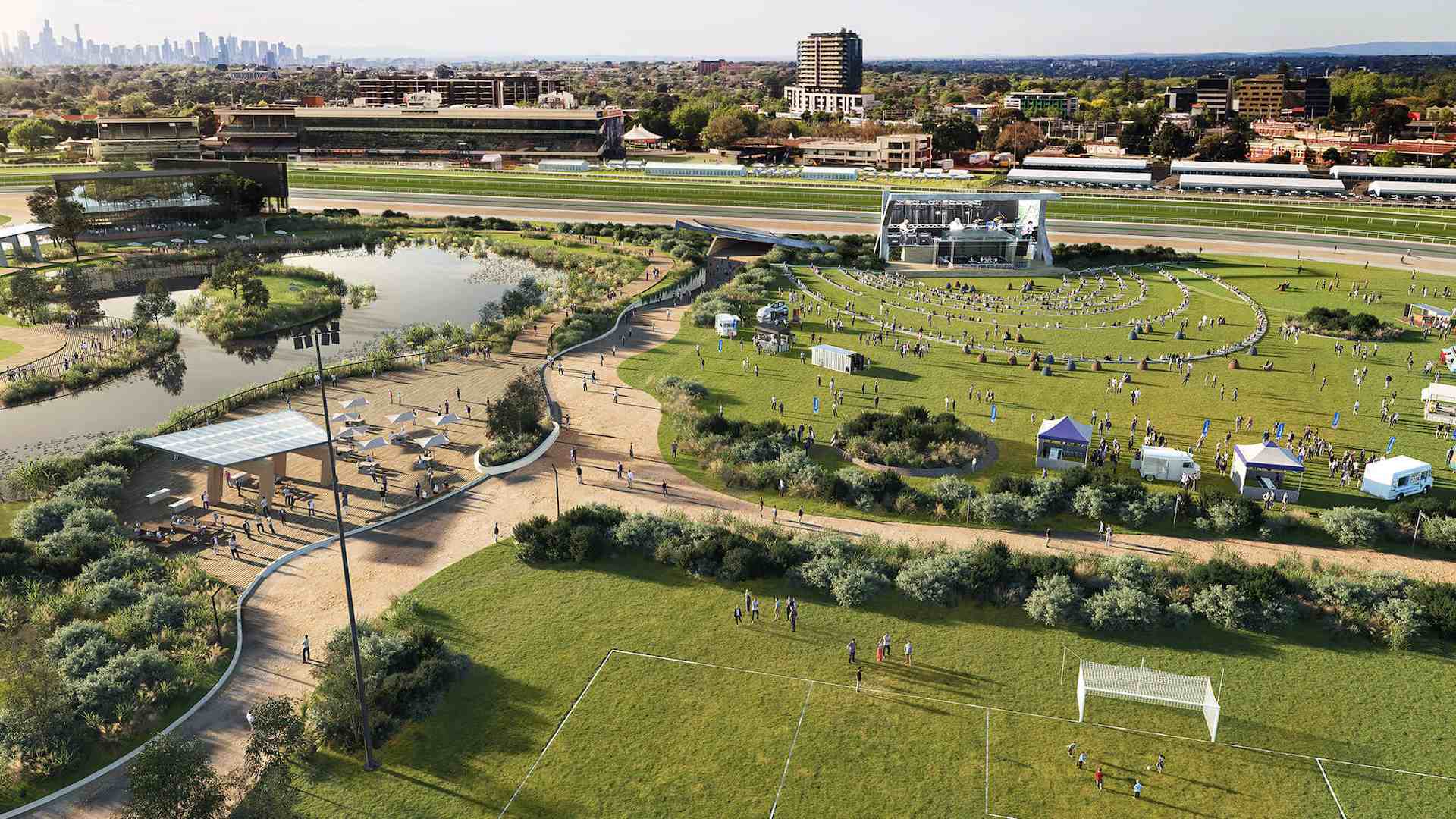 Caulfield Racecourse Reserve Looks Set to Be Revitalised as a Public Park and Recreation Space