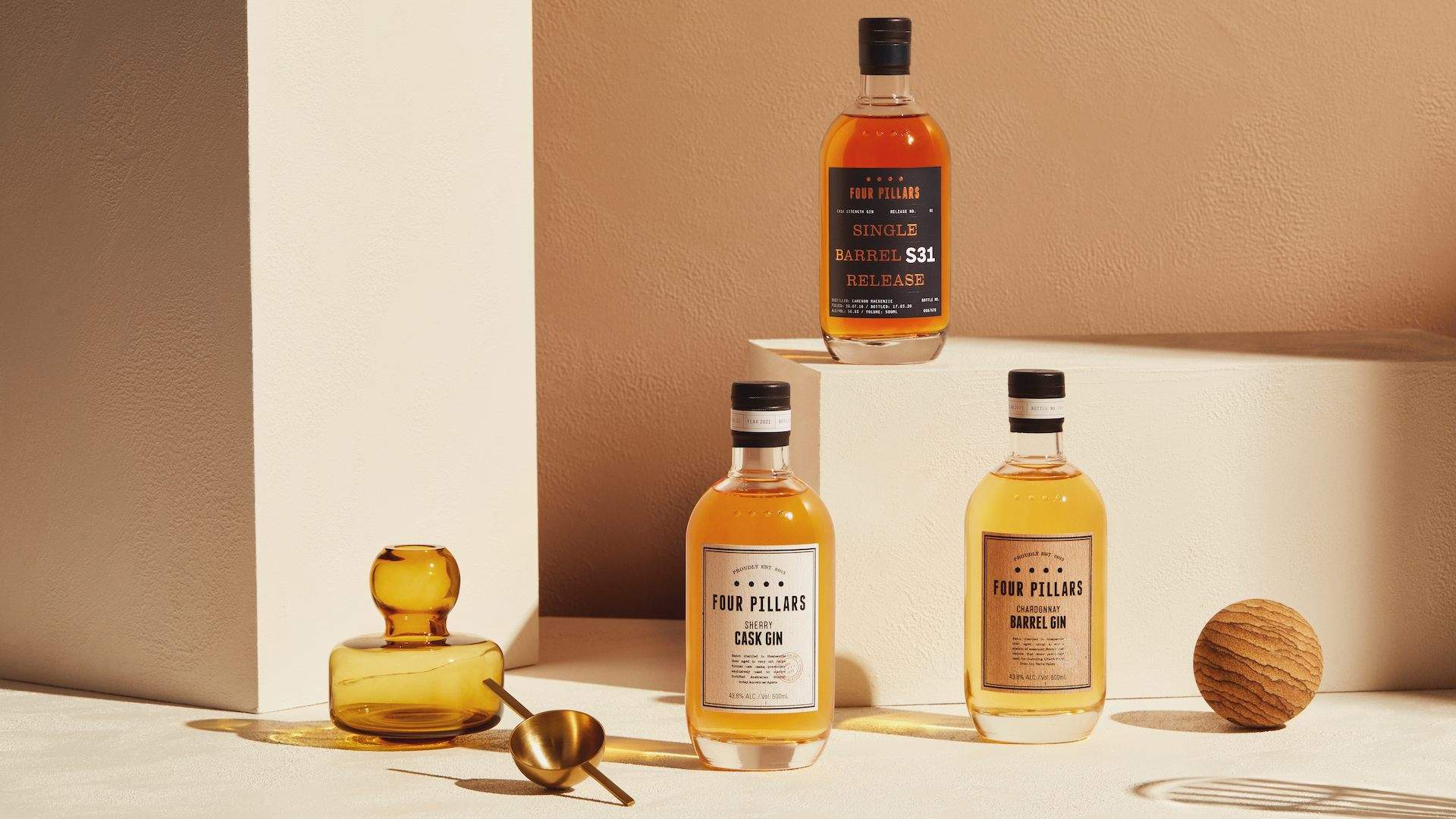 Four Pillars Has Released Its 2021 Barrel-Aged Gins So You Can Keep Adding to Your Gin Shrine