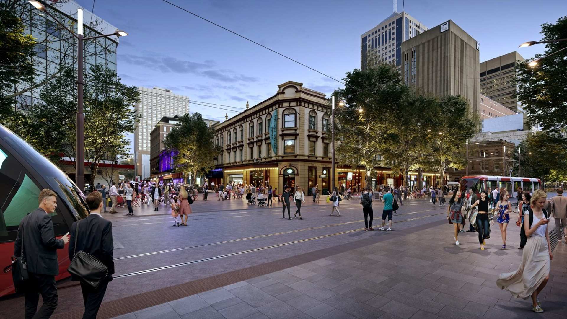 A Huge Stretch of George Street Is Being Turned Into a Pedestrian and Outdoor Dining Precinct
