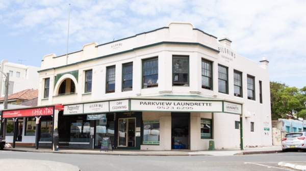 The exterior of Pilgrims Cafe in Cronulla.