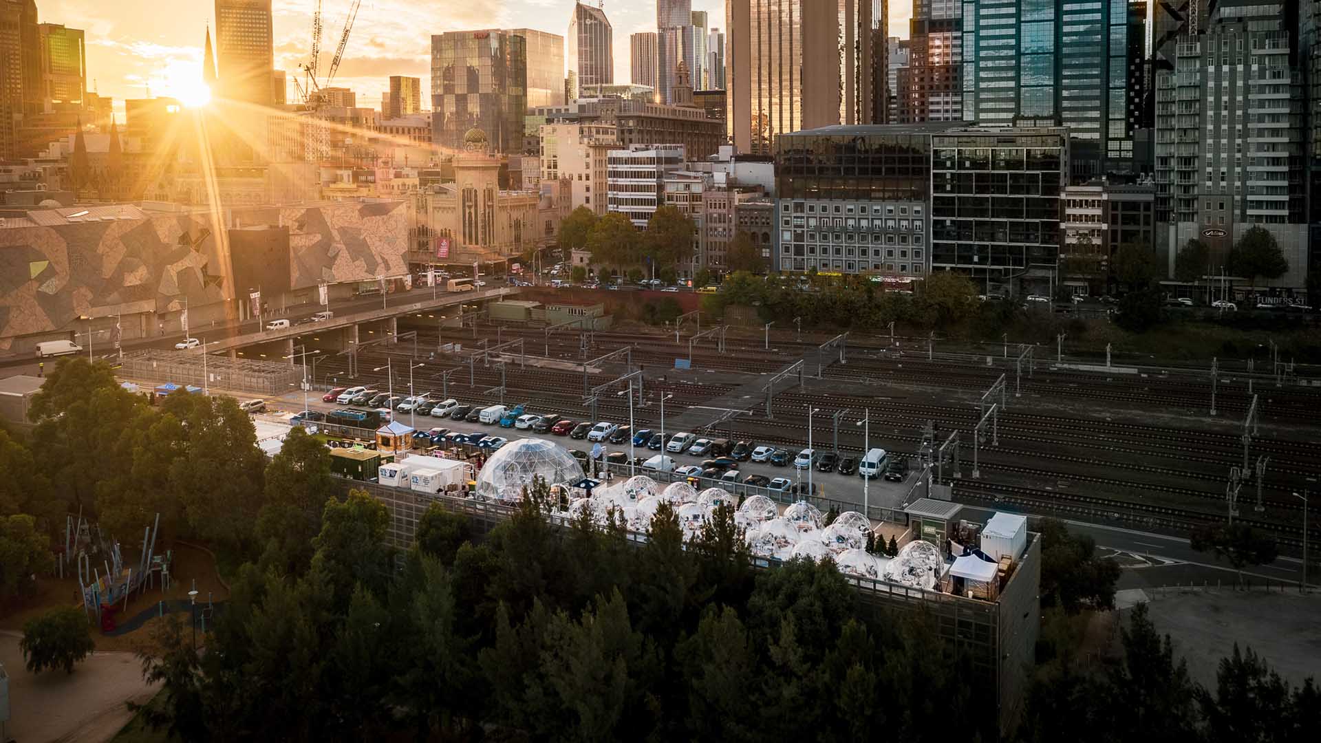 This Alpine-Inspired Winter Pop-Up Is Bringing Its Igloos and Ice Skating Rink to Parramatta