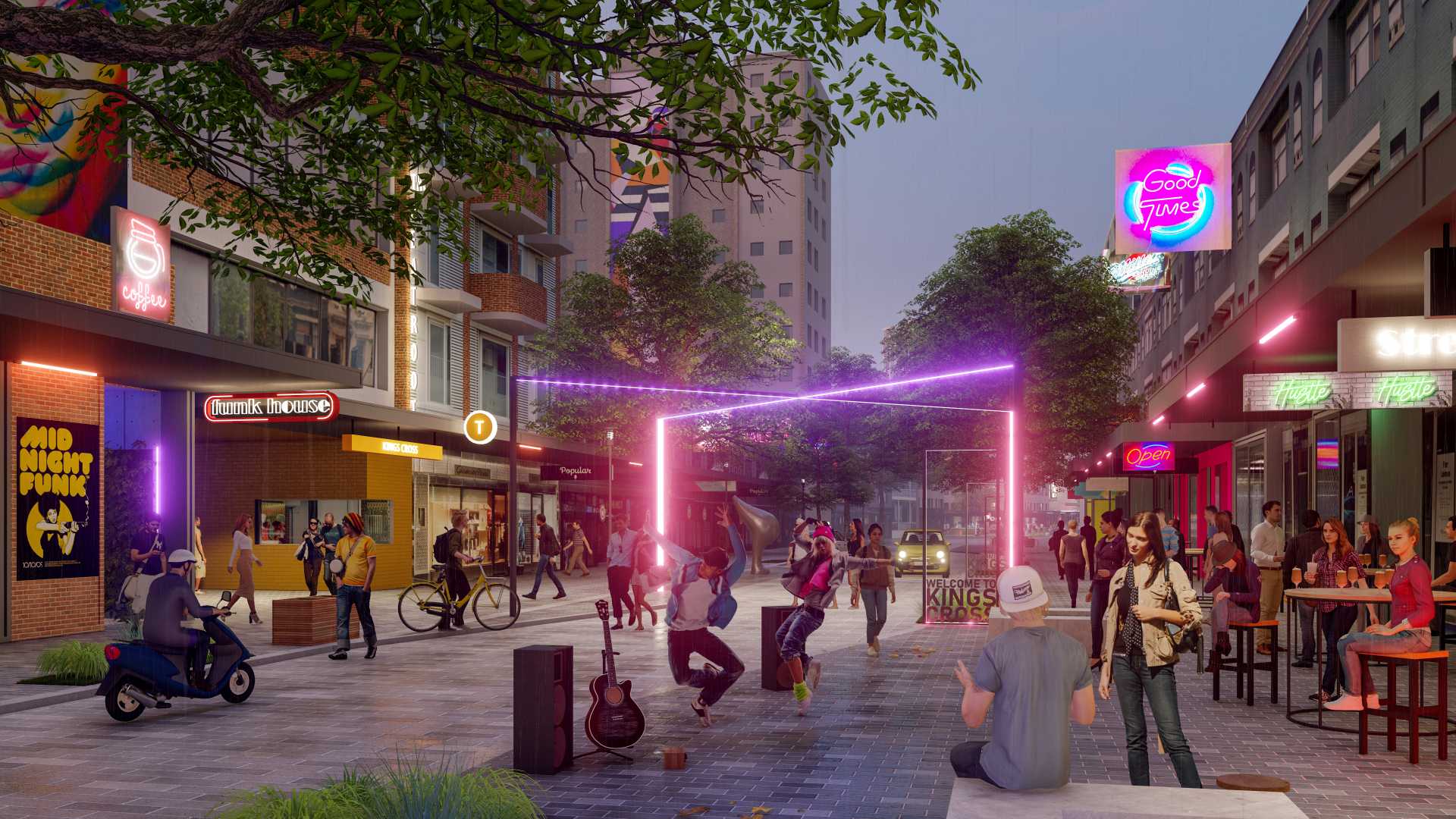 This Plan Proposes Revitalising Kings Cross with New Music Venues, Theatres and a Town Square