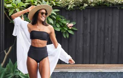Background image for Modibodi's New High Waisted Bikini Brief Is Period-Proof and Made From 78 Percent Recycled Nylon