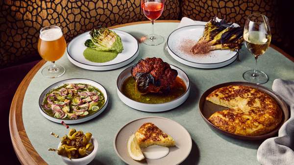 a table full of vegan eats at Lona Misa in Melbourne - one of the best vegan restaurants in Melbourne