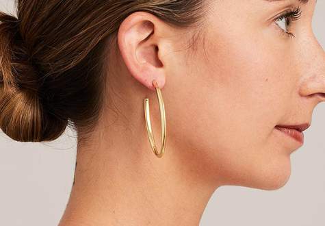 Marcello Large Oval Hoops